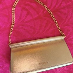 Authentic Gold Michael Kors Leather Purse