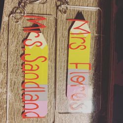 Custom Made Teacher Appreciation Keychain