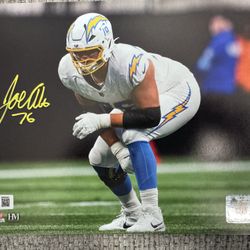 Los Angeles Chargers Joe Alt Autograph Signed 8X10 Photo Beckett COA