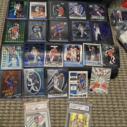 Shai gilgeous-alexander card lot, with 2 graded cards