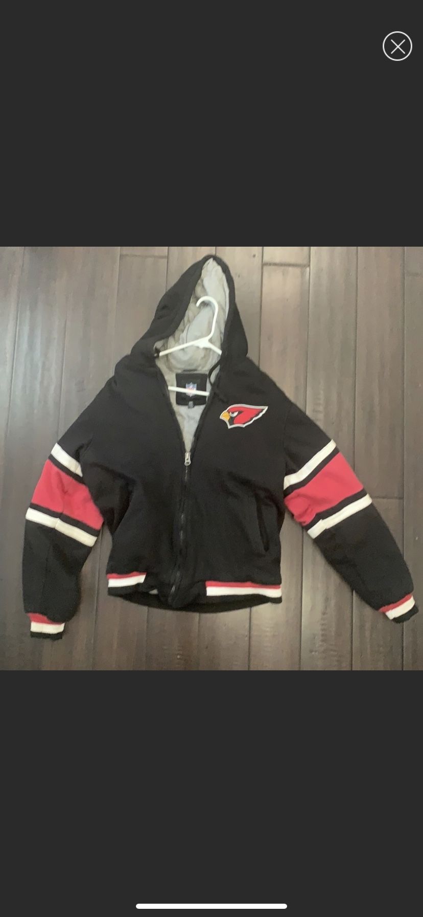 Arizona Cardinals NFL Zip Up Hoodie Jacket Mens S