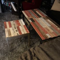 Reclaimed Barn Wood Coffee Table And End Table!