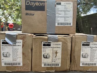 4 New Dayton 5K907 Belt Drive Fan & Blower Motors 1/4 HP 115V 1725 RPM NIB