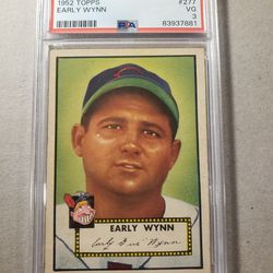1952 Topps Baseball Early Wynn Card. Psa Graded