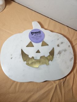 Halloween Marble Serving Board