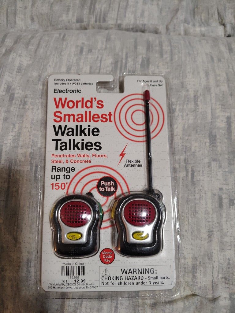 World's Smallest Walkie Talkies