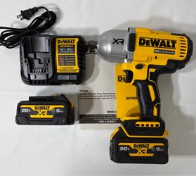 🔥 NEW DEWALT DCF900 20V XR HIGH TORQUE IMPACT KIT + (2) 5AH OIL RESISTANT BATTERIES 🔥