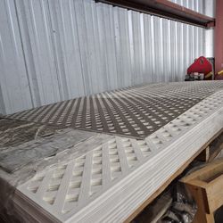 Pvc privacy lattice 4x8