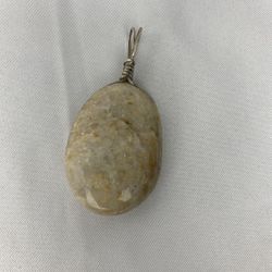 Polished Agate with Wire Wrap