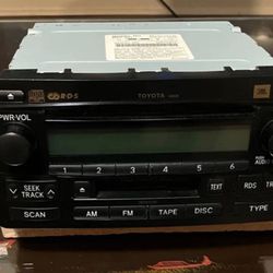 2005 Toyota Tundra CD Changer  Cassette Radio # 86120-0C140