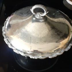 Antique Silver Covered Dish
