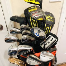 Cobra F8 One Length Golf Set Irons 5-PW with Cobra F9 Driver