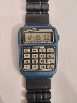 Calculator watch vintage collectible