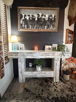 🤎 Rustic Farmhouse Console Table 🤎