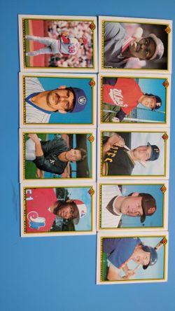 1990 Bowman Baseball Cards Lot of 9