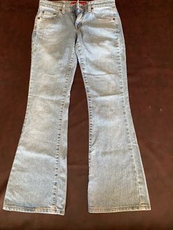 Levi’s Super Low Stretch Flared Jeans Size 1 JR Light Wash