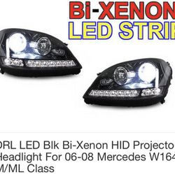 DRL LED Bi Xenon HID. For 06-08 Mercedes Benz M/Ml Class