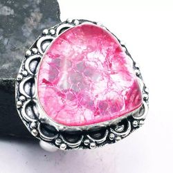 Beautiful Snake Skin Jasper Handmade Ring