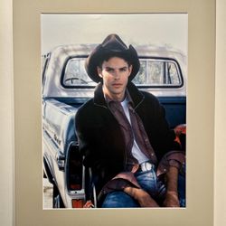 Original Male Model Cowboy Photograph by Aldo Rossi 15.5" x 12"