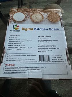 Kitchenora Digital Kitchen Scale EK6015