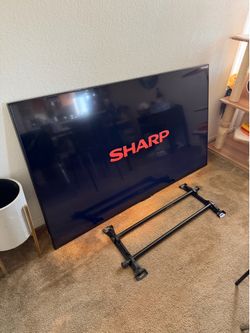 Sharp 70 inch smart TV with wall mount
