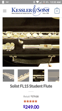 New Solist FL1S Student Flute from Kessler & Sons Music