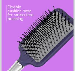 Conair Totally Smooth Ultra Paddle Brush, Wide Detangling Hair Brush with Ball-Tipped Bristles and Flexible Cushion Base, Ideal for Thick Hair. I have