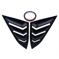 Brand New Honda Civic 10th 2016-2021 4DR SEDAN ABS Glossy Black Style Rear Side Vent Window Scoop Louver Cover