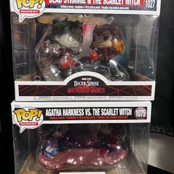 MARVEL Funko POP moments : Agatha Harkness VS Scarlet Witch TARGET EXCLUSIVE/ Dead Strange VS Scarlet Witch Bundle