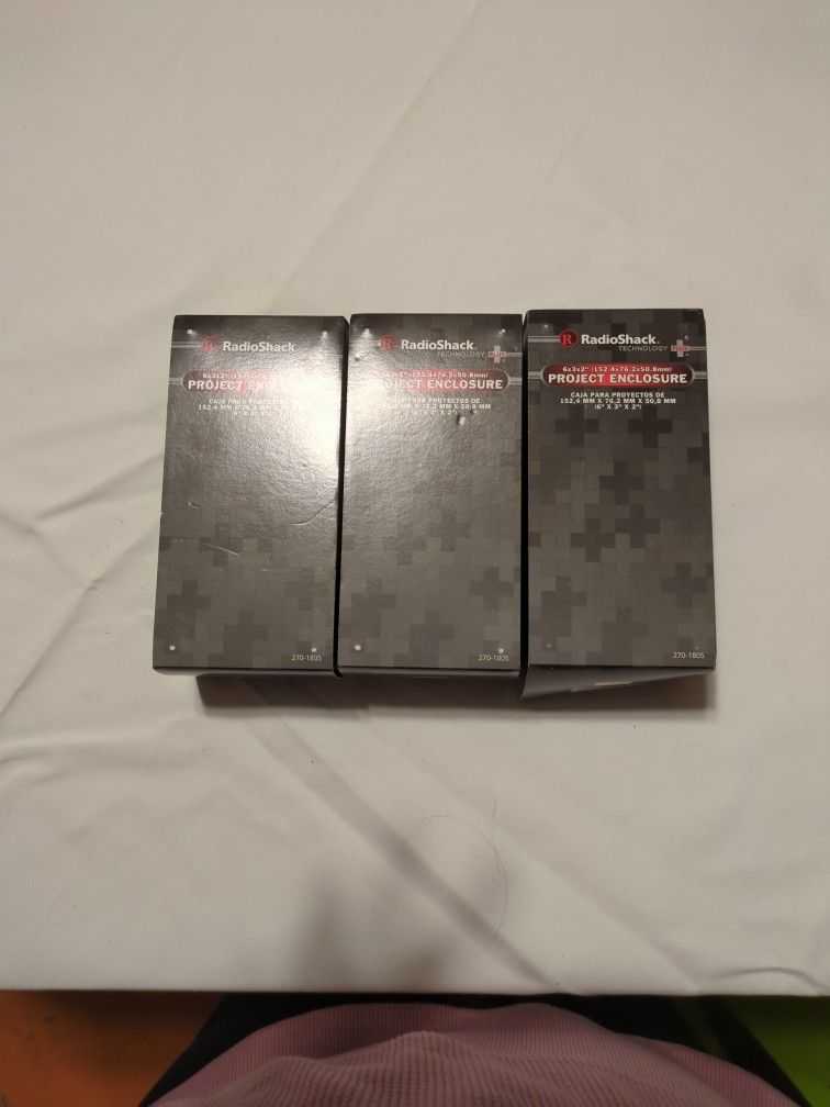 Radio Shack Project Enclosure X 3. *NEW*