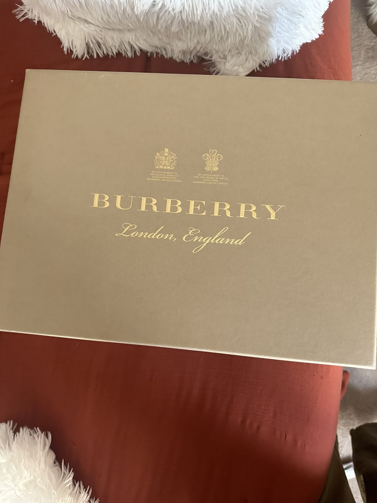 Burberry Box With Dust Bag (wallet Size) Just The Box
