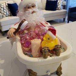 Christmas Santa Bathtub 