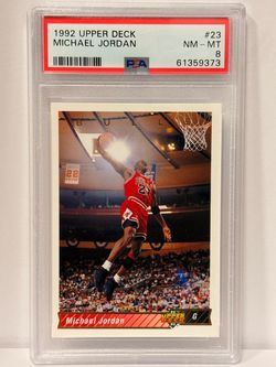1992 Upper Deck Michael Jordan #23 PSA 8 NM-MT Chicago Bulls MJ