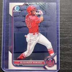 2022 Bowman Chrome Alexander Ramirez Rookie Baseball Card #BCP-38