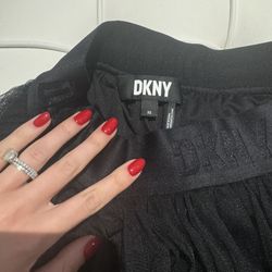 DNKY black Long Cute Skirt  