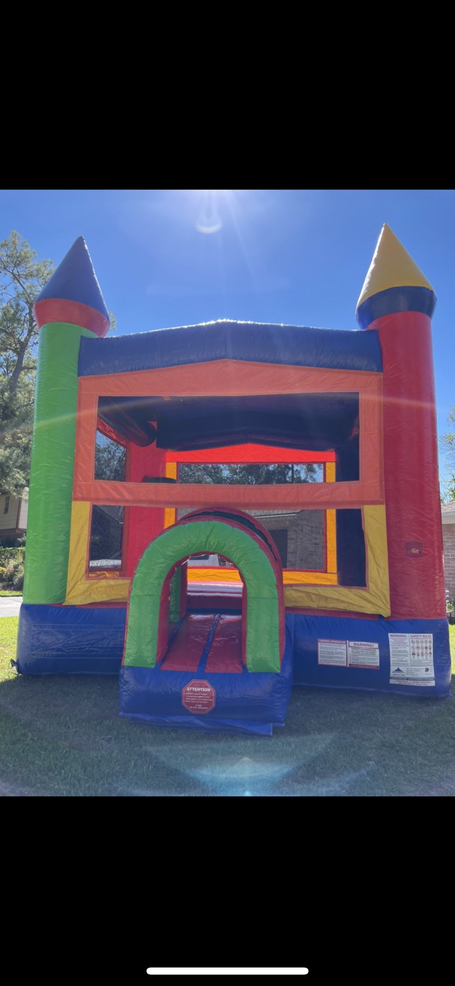 Brand new never used bounce house