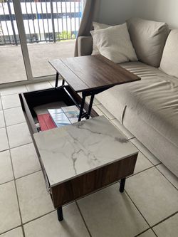 Mid-Century Pop-Up Coffee Table, Modern Living Room Furniture