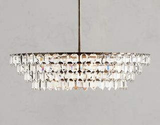 Alma Crystal Chandelier 28” RETAIL $2100
