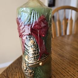 Vintage Pillar Candle
