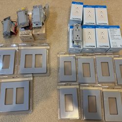 NEW Lutron bluestone dimmers, wall plates, outlets