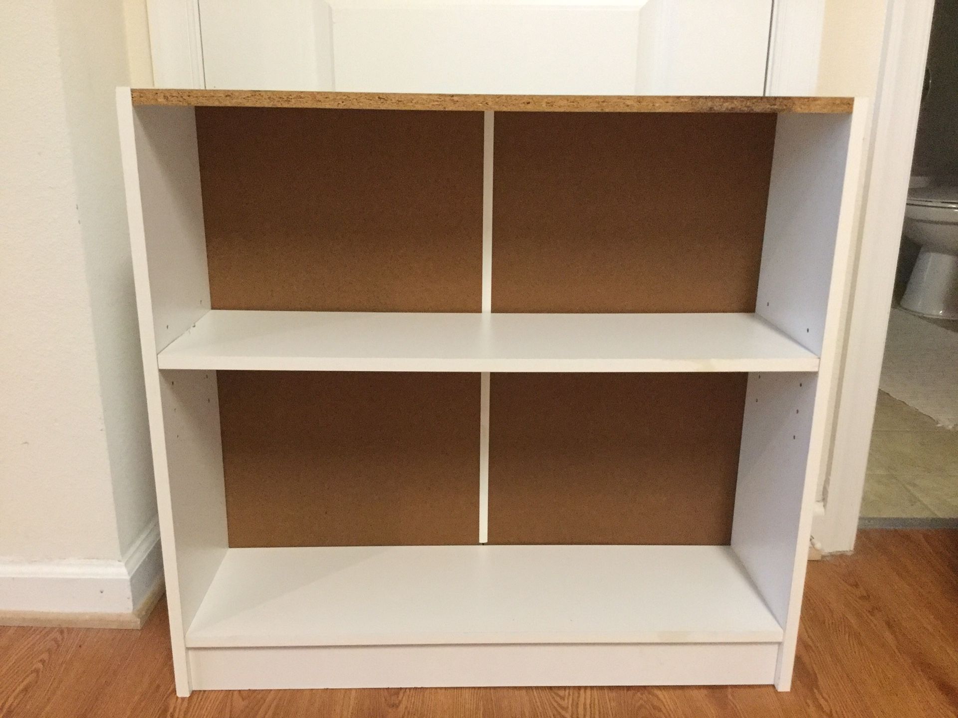 Two shelf book case.