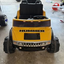 Kid Motorz Hummer H2 12V Battery Powered Jeep - Yellow 