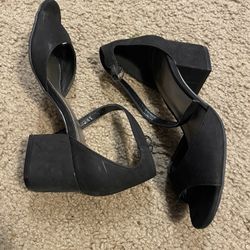 Worthington Black Block Heels