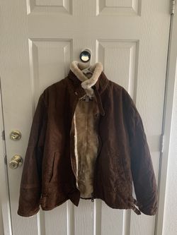 Ameri mode Leather/faux Fur Jacket Size L