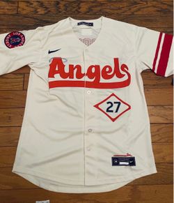 Cream Los Angeles angels mike trout city connect jersey