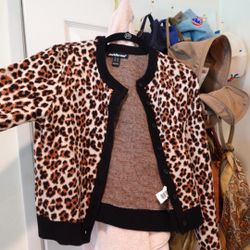 Cheetah print cardigan 