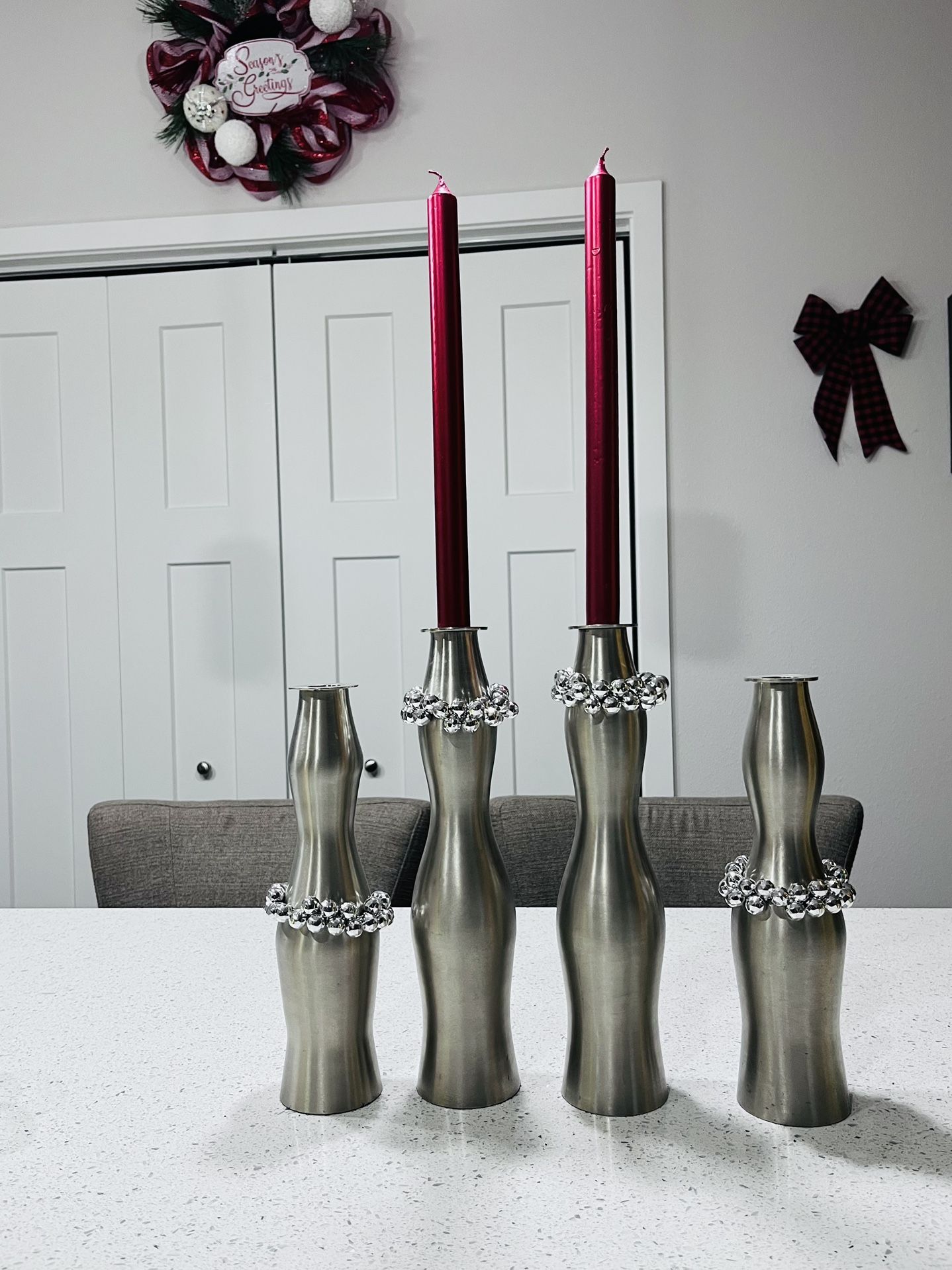 Silver Tone Candlestick