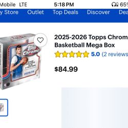 Tops Chrome 25-26 Basketball Mega Box( I Have 5)