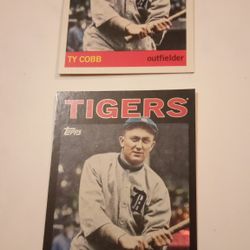 Ty Cobb (2025) Baseball Trading Cards 2pc