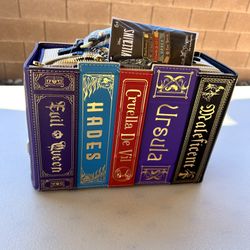 NEW Loungefly Disney Stitch Shoppe Villains Books Crossbody Bag with Pin